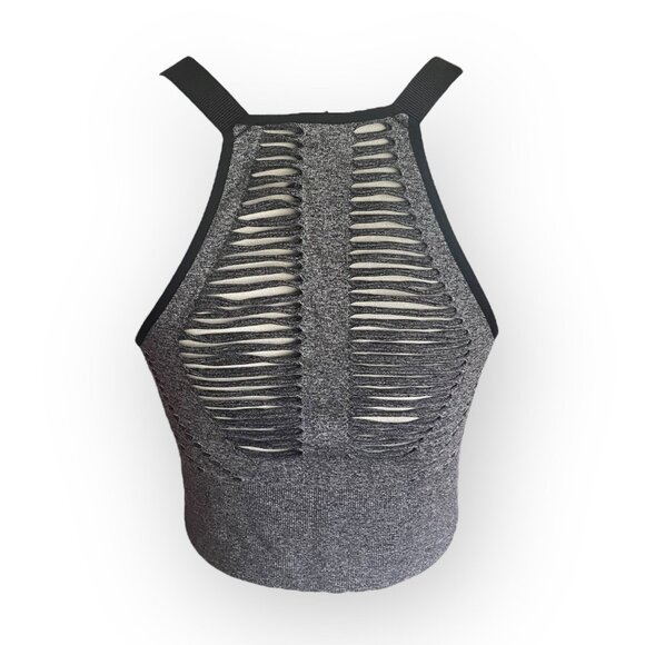 Betsey Johnson Heather Gray Performance Sports Bra XL - Picture 2 of 8